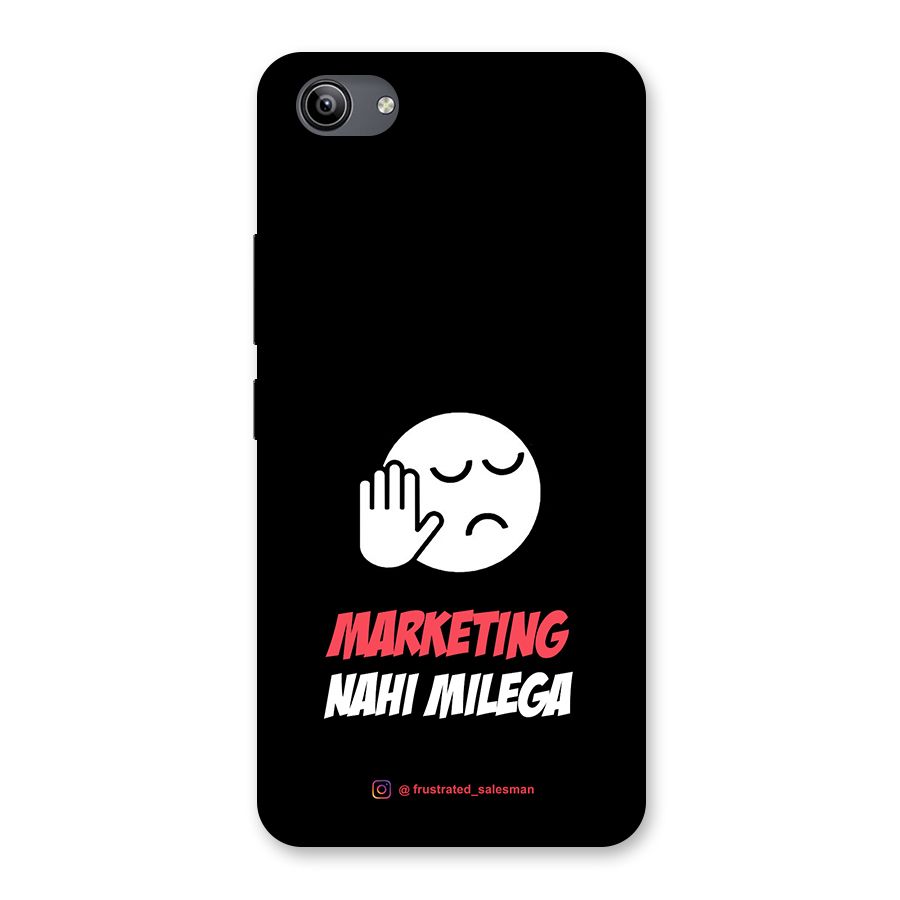 Marketing Nahi Milega Black Back Case for Vivo Y81i