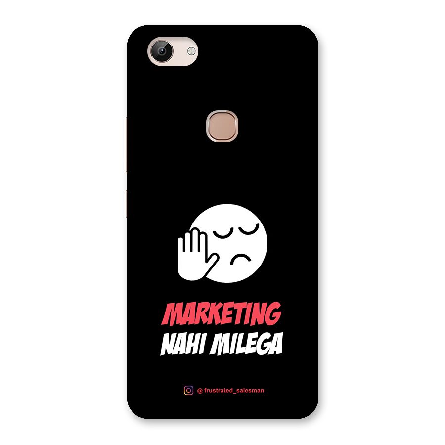 Marketing Nahi Milega Black Back Case for Vivo Y83