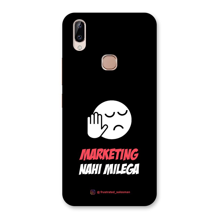 Marketing Nahi Milega Black Back Case for Vivo Y83 Pro