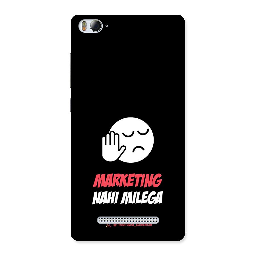 Marketing Nahi Milega Black Back Case for Xiaomi Mi4i