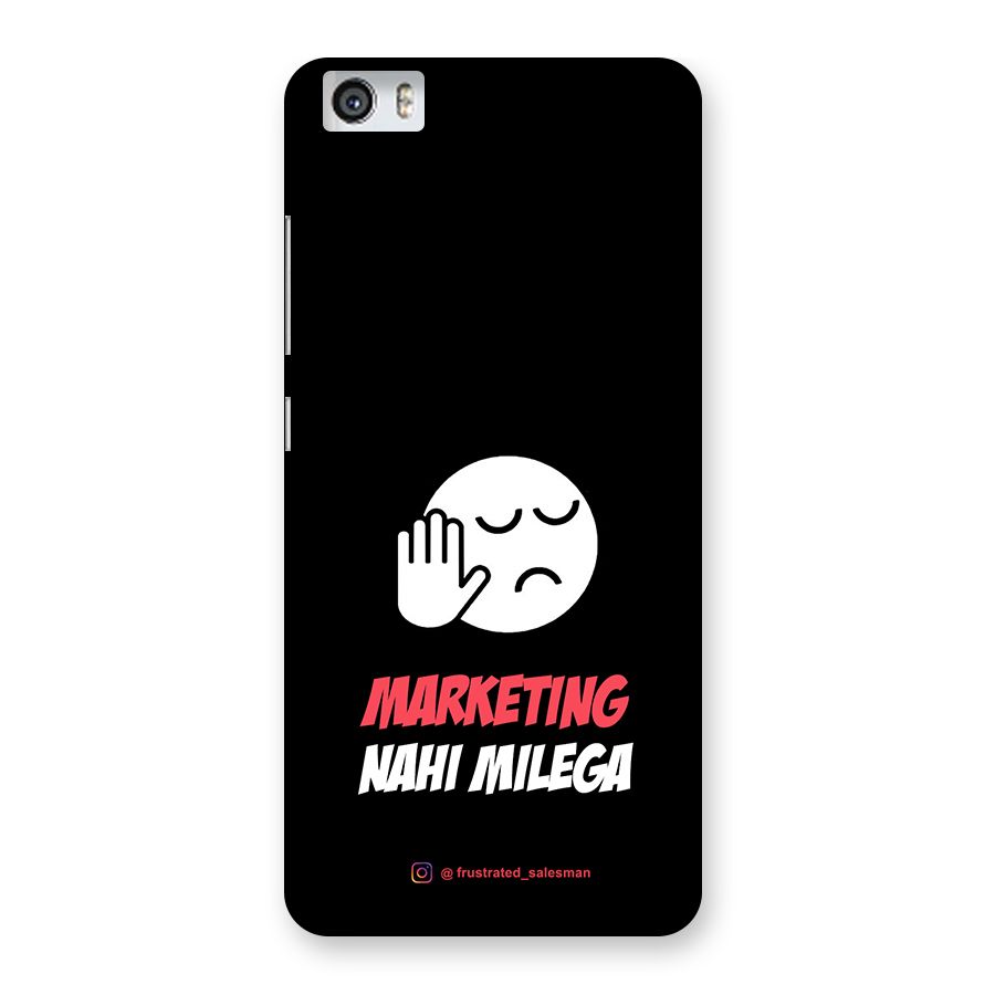 Marketing Nahi Milega Black Back Case for Xiaomi Redmi Mi5