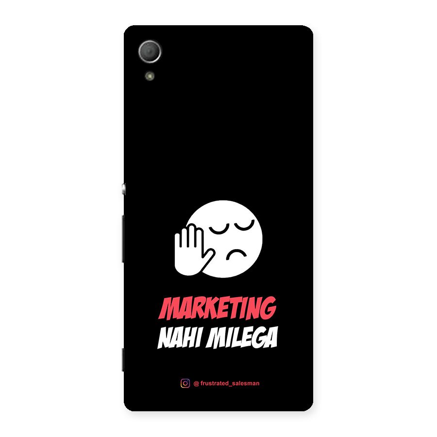 Marketing Nahi Milega Black Back Case for Xperia Z4