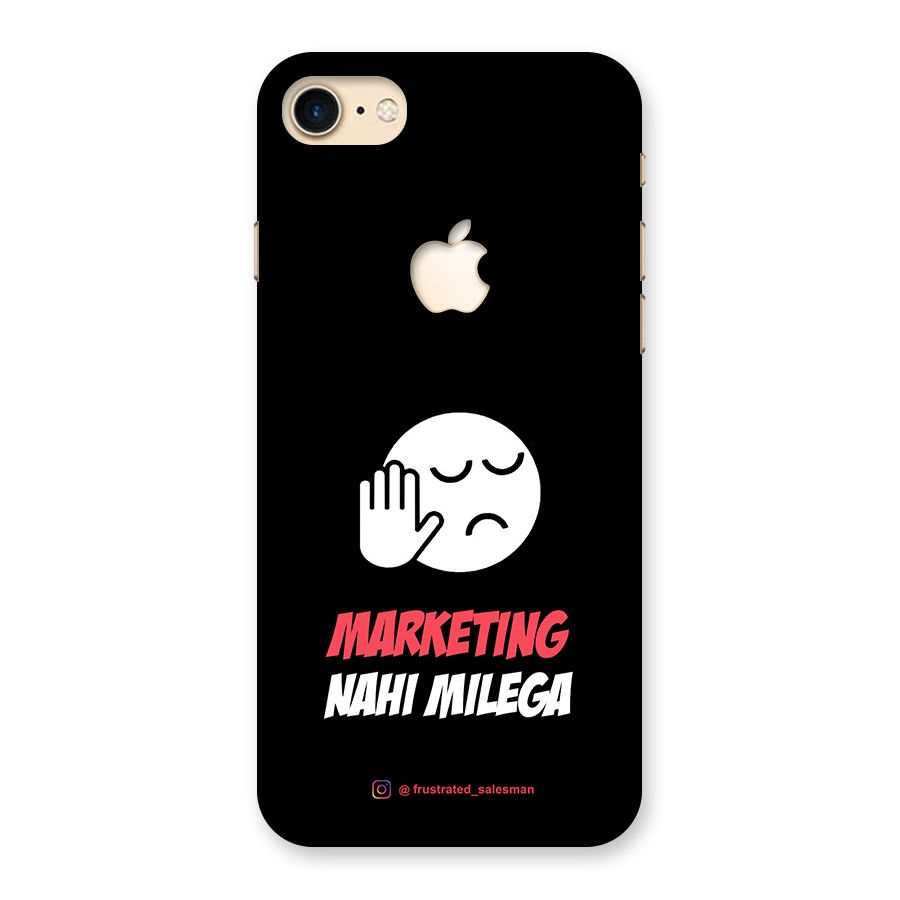 Marketing Nahi Milega Black Back Case for iPhone 7 Apple Cut