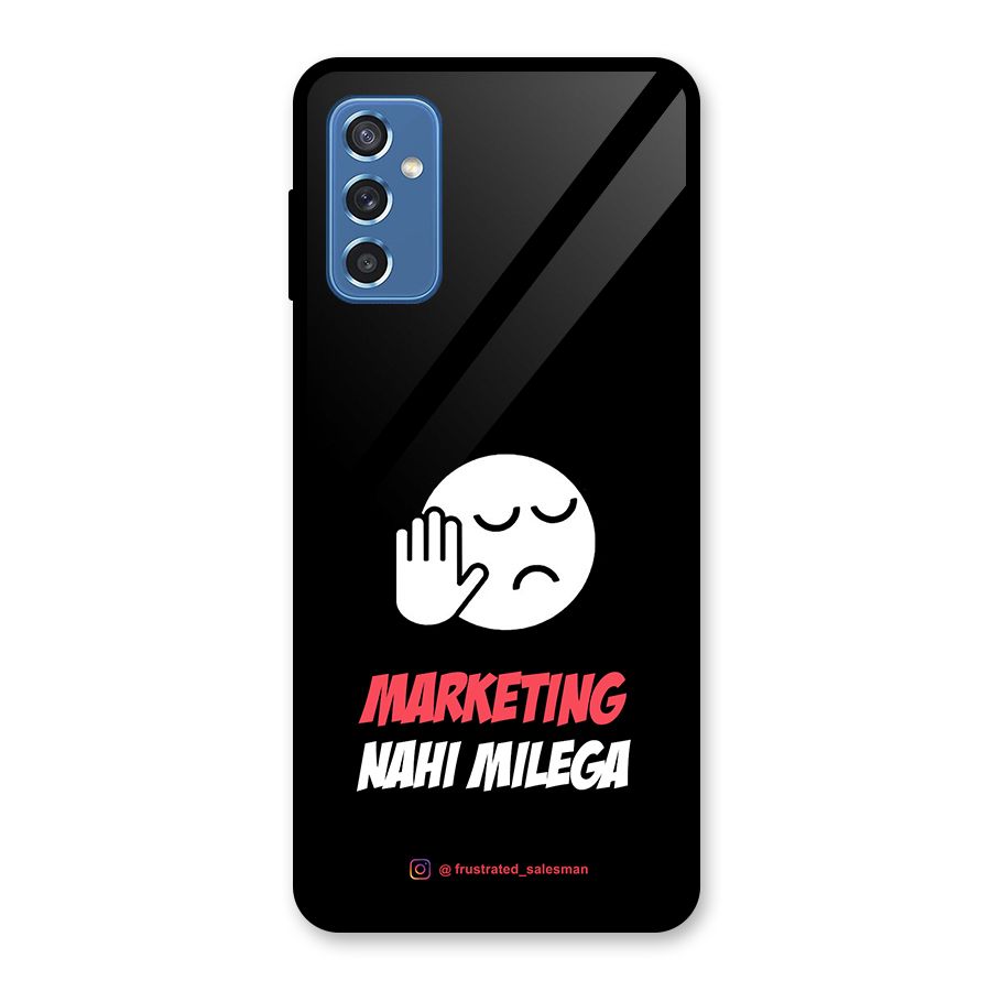Marketing Nahi Milega Black Glass Back Case for Galaxy M52 5G