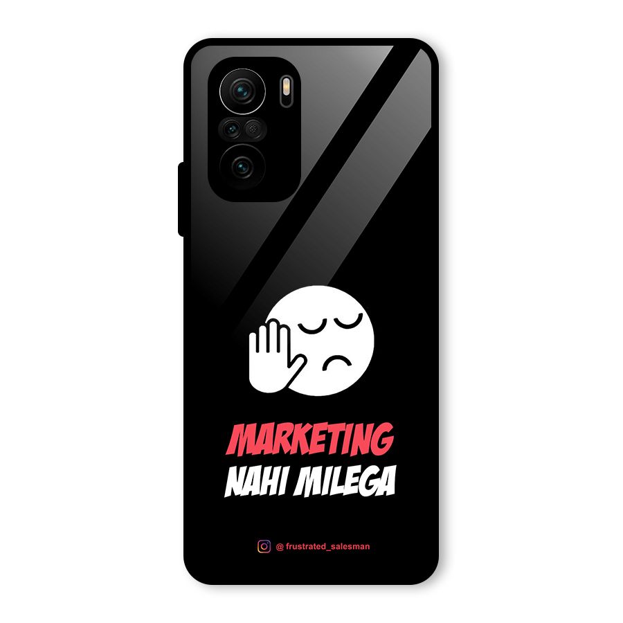 Marketing Nahi Milega Black Glass Back Case for Mi 11x