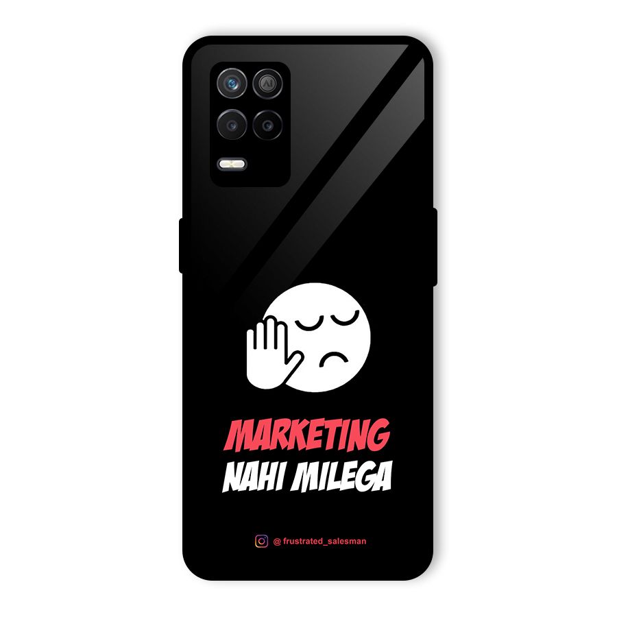 Marketing Nahi Milega Black Glass Back Case for Realme 9 5G