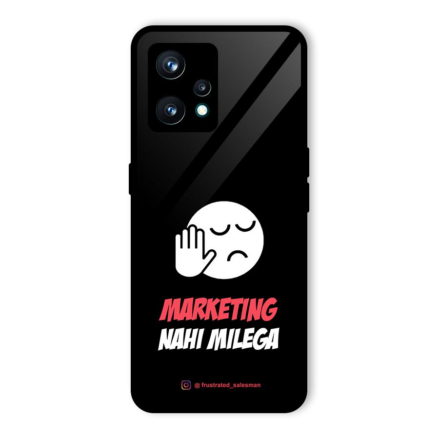 Marketing Nahi Milega Black Glass Back Case for Realme 9 Pro Plus 5G