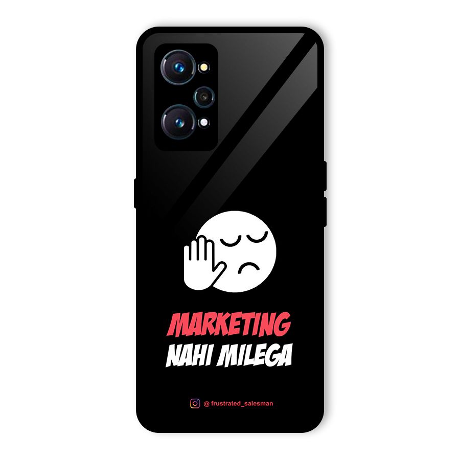 Marketing Nahi Milega Black Glass Back Case for Realme GT Neo2
