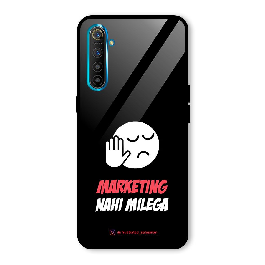 Marketing Nahi Milega Black Glass Back Case for Realme XT