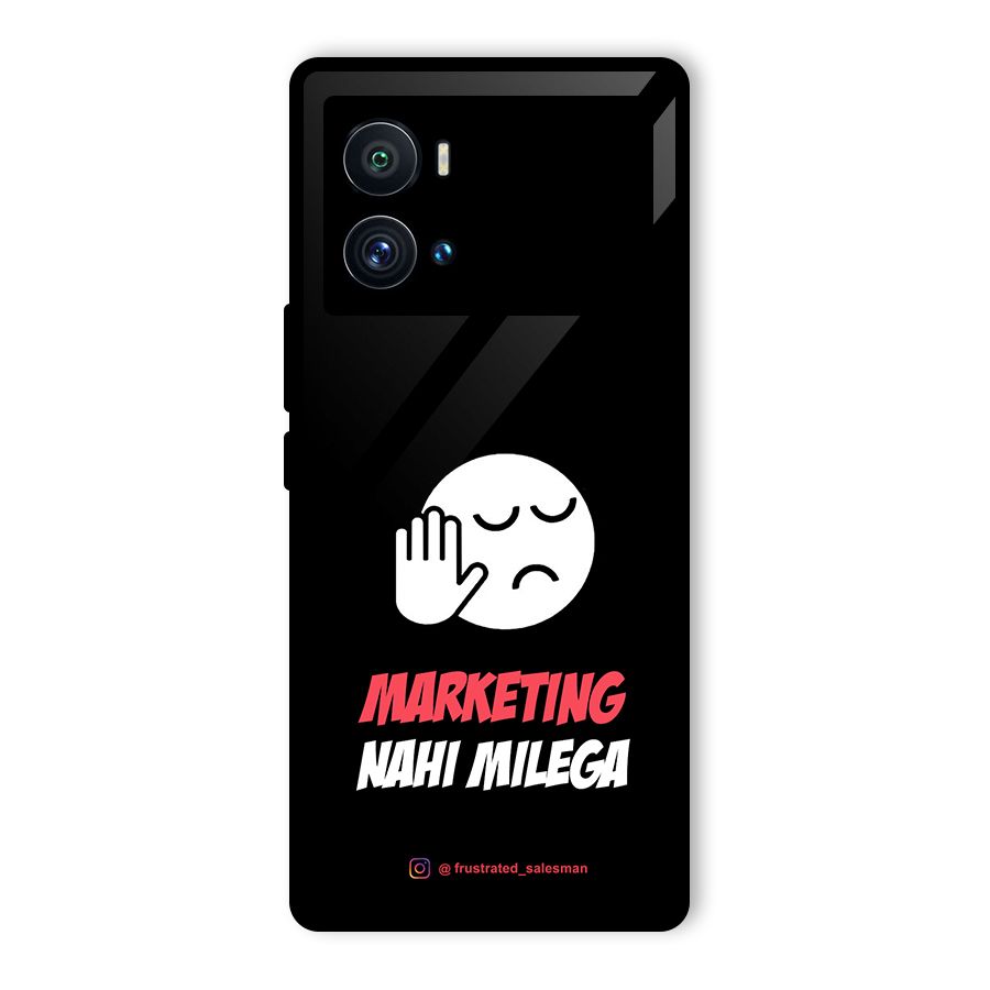 Marketing Nahi Milega Black Glass Back Case for Vivo iQOO 9 Pro