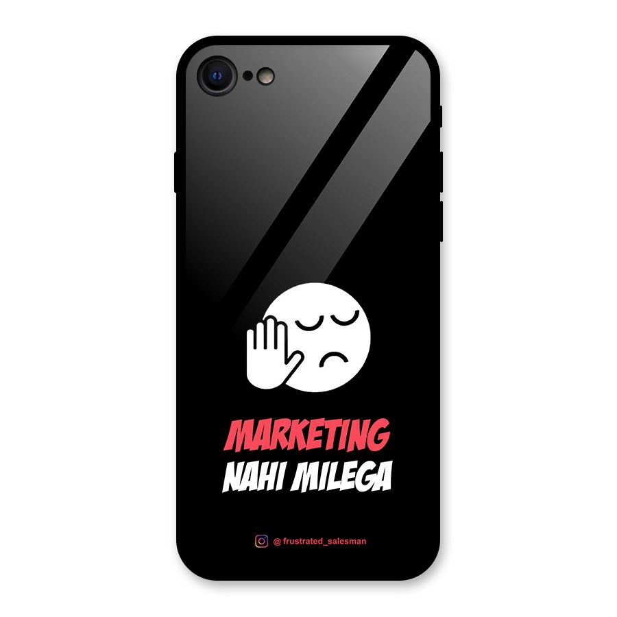 Marketing Nahi Milega Black Glass Back Case for iPhone 7