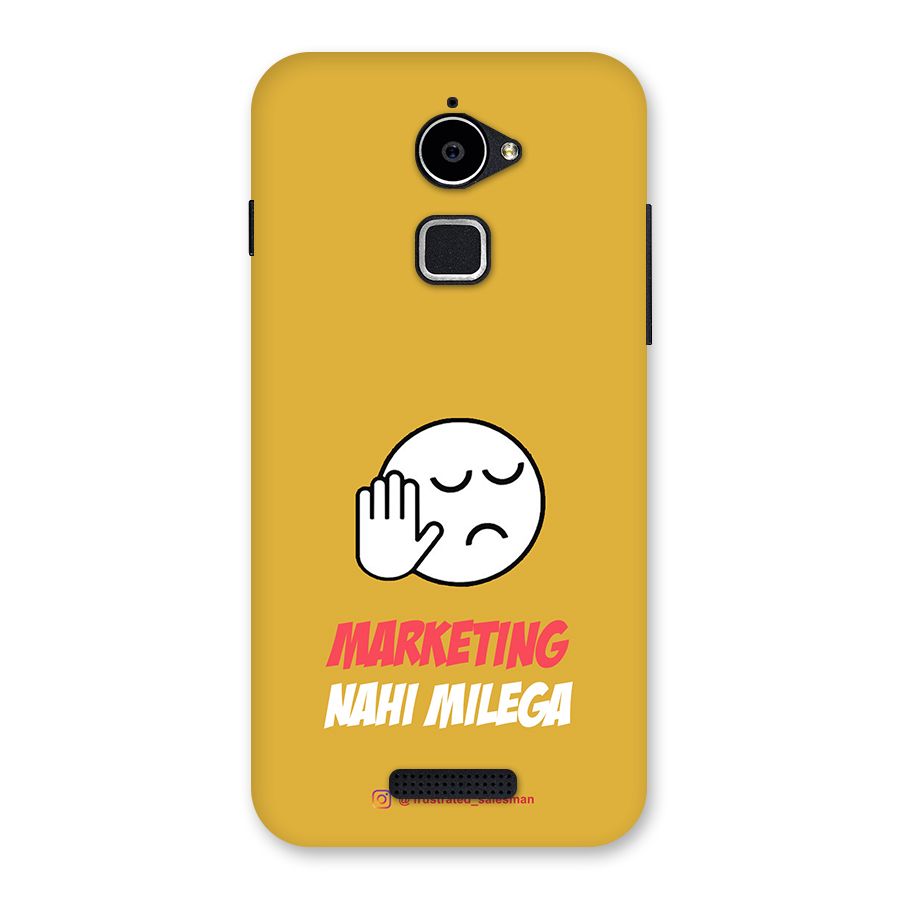 Marketing Nahi Milega Mustard Yellow Back Case for Coolpad Note 3 Lite