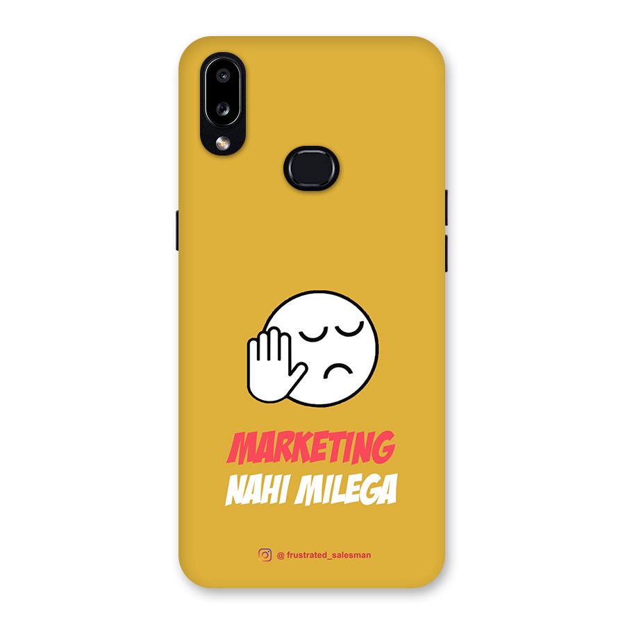 Marketing Nahi Milega Mustard Yellow Back Case for Galaxy A10s