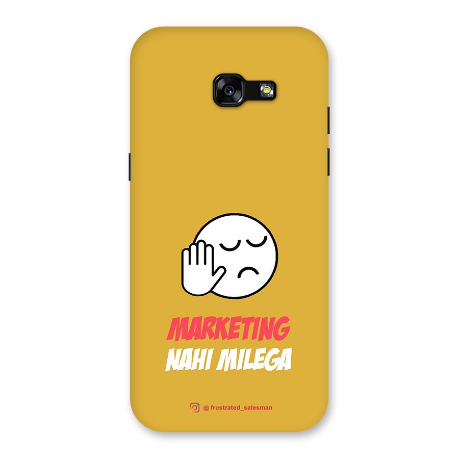 Marketing Nahi Milega Mustard Yellow Back Case for Galaxy A5 2017