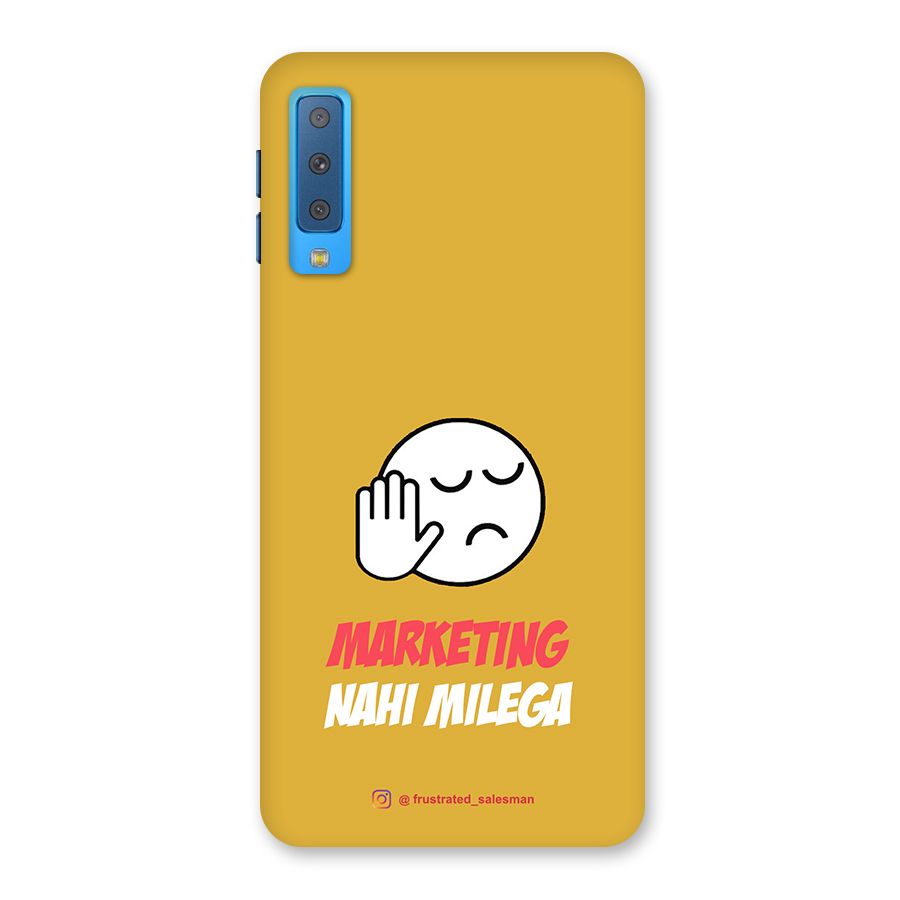 Marketing Nahi Milega Mustard Yellow Back Case for Galaxy A7 (2018)