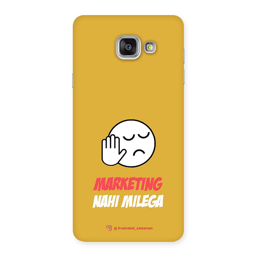Marketing Nahi Milega Mustard Yellow Back Case for Galaxy A7 2016