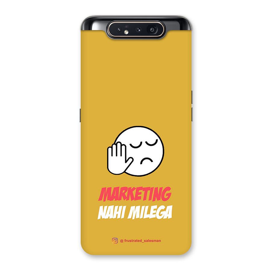 Marketing Nahi Milega Mustard Yellow Back Case for Galaxy A80