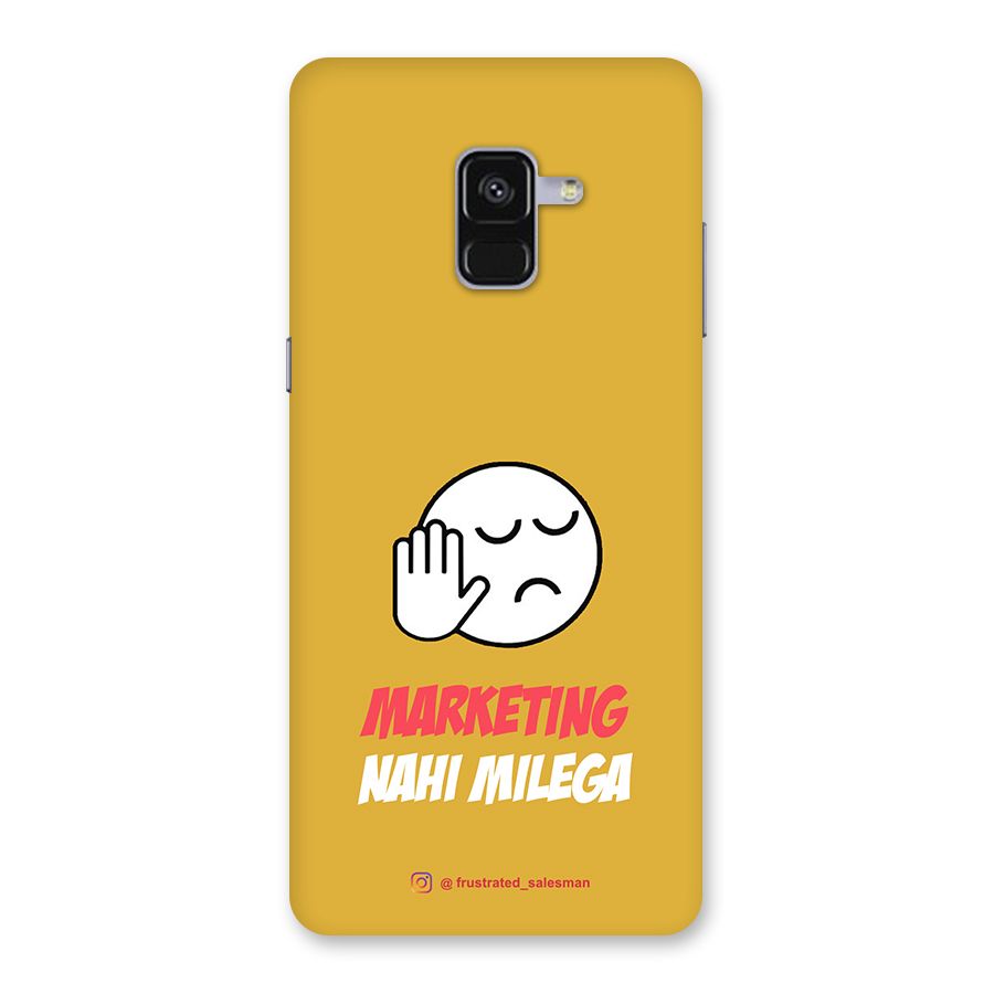Marketing Nahi Milega Mustard Yellow Back Case for Galaxy A8 Plus