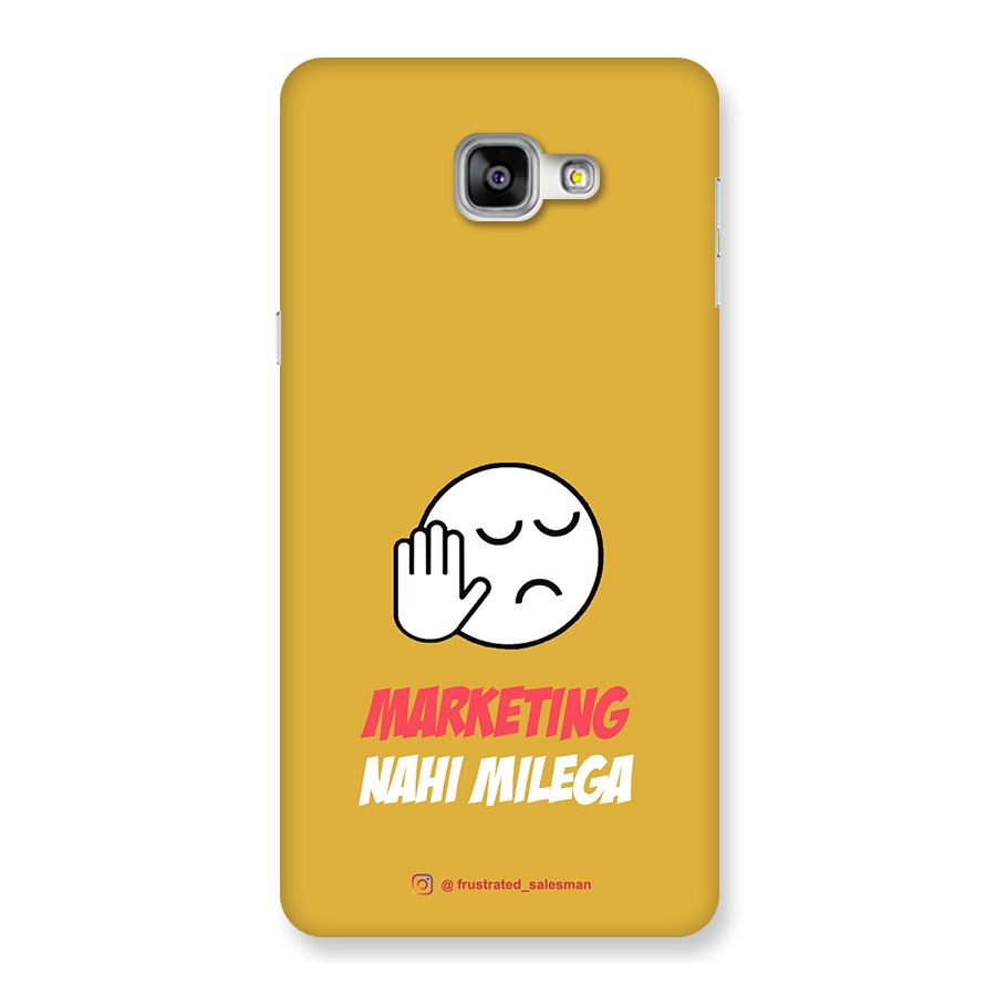 Marketing Nahi Milega Mustard Yellow Back Case for Galaxy A9