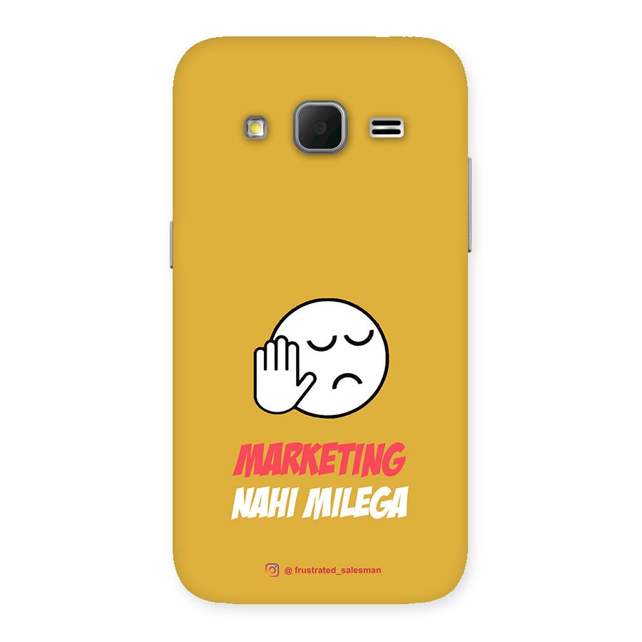 Marketing Nahi Milega Mustard Yellow Back Case for Galaxy Core Prime