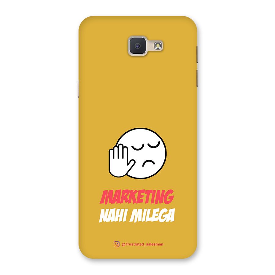 Marketing Nahi Milega Mustard Yellow Back Case for Galaxy J5 Prime
