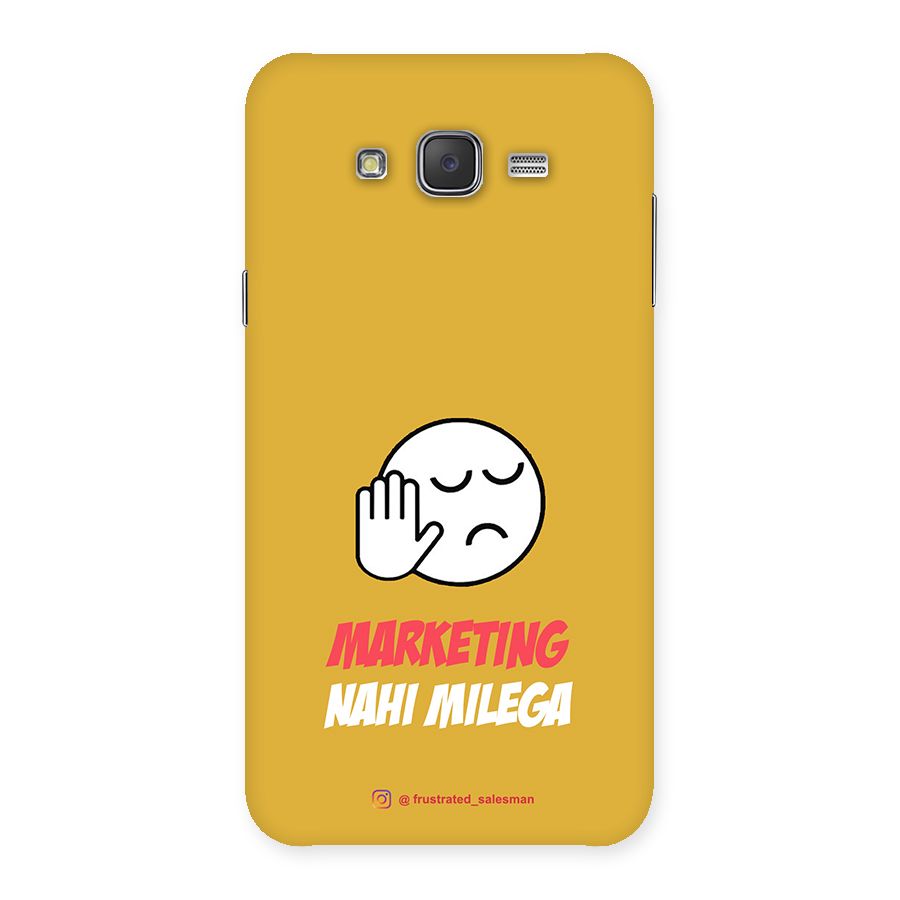 Marketing Nahi Milega Mustard Yellow Back Case for Galaxy J7