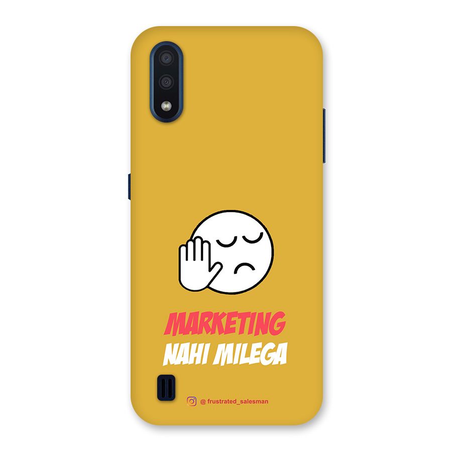 Marketing Nahi Milega Mustard Yellow Back Case for Galaxy M01