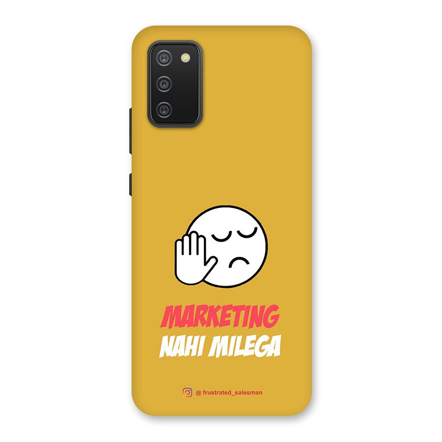 Marketing Nahi Milega Mustard Yellow Back Case for Galaxy M02s