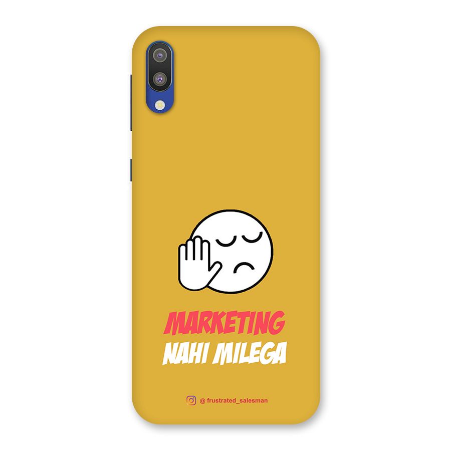 Marketing Nahi Milega Mustard Yellow Back Case for Galaxy M10