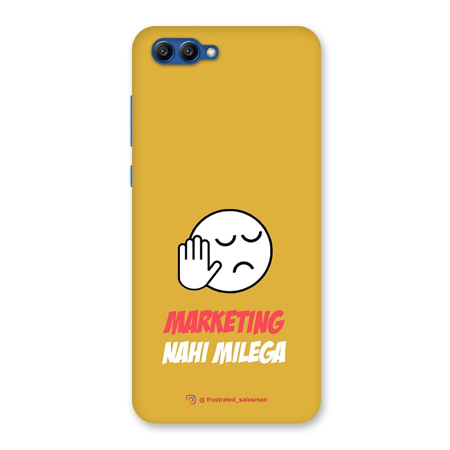 Marketing Nahi Milega Mustard Yellow Back Case for Honor View 10