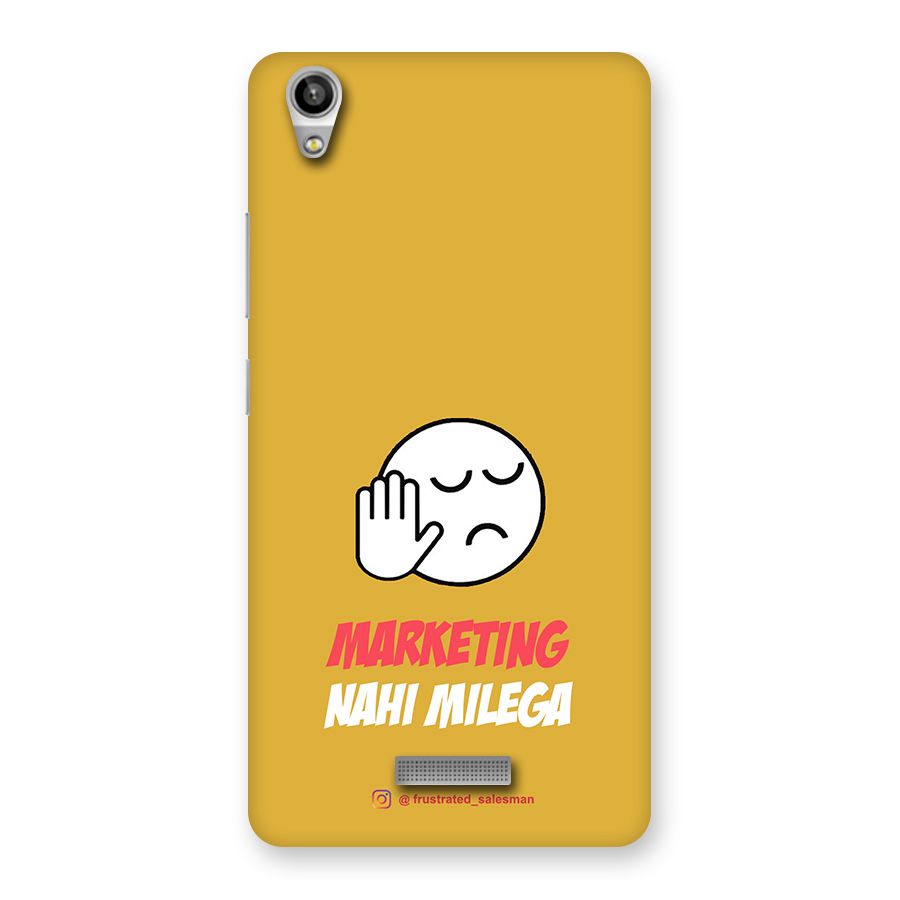 Marketing Nahi Milega Mustard Yellow Back Case for Lava-Pixel-V1