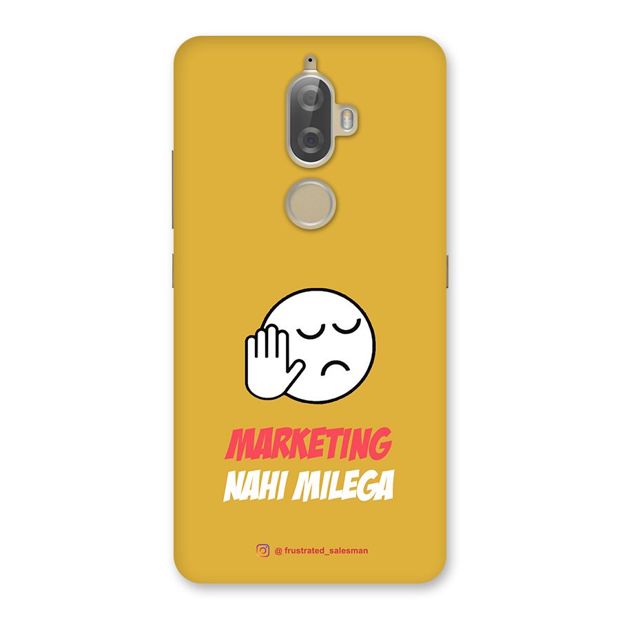 Marketing Nahi Milega Mustard Yellow Back Case for Lenovo K8 Plus