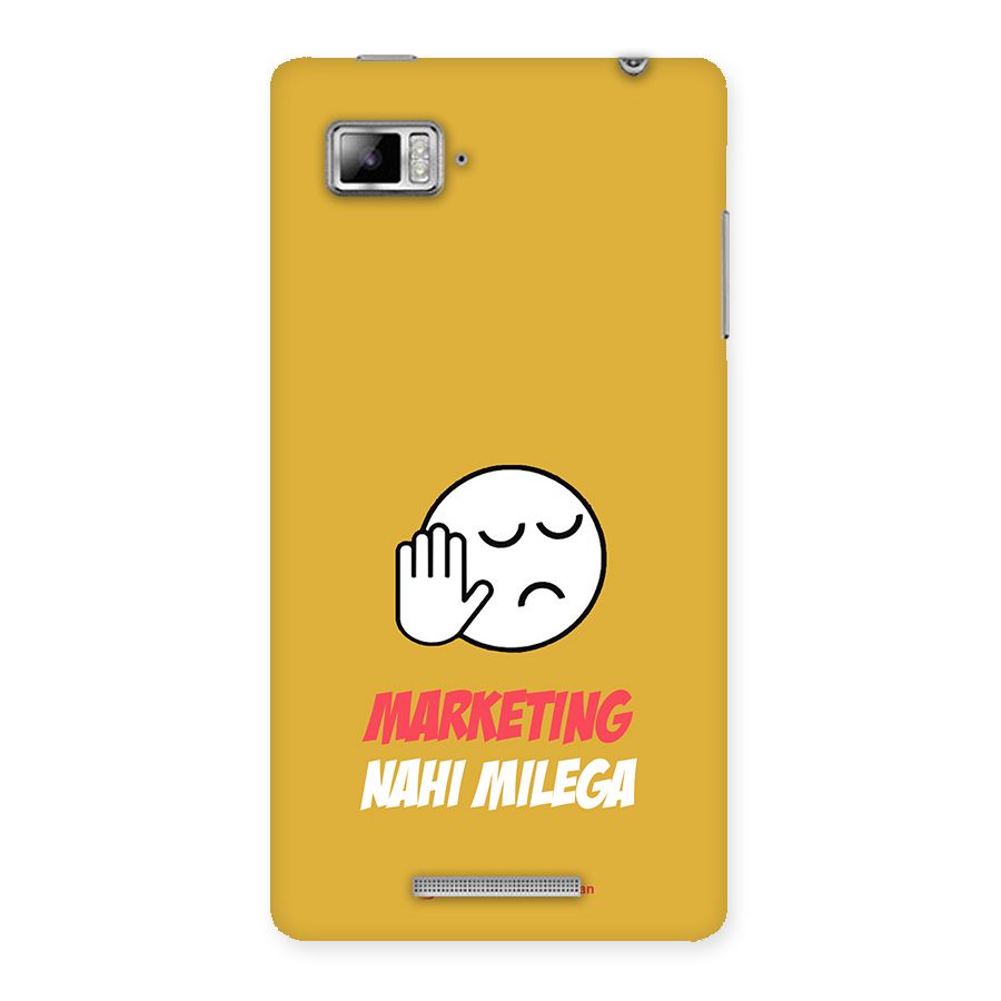 Marketing Nahi Milega Mustard Yellow Back Case for Lenovo Vibe Z K910