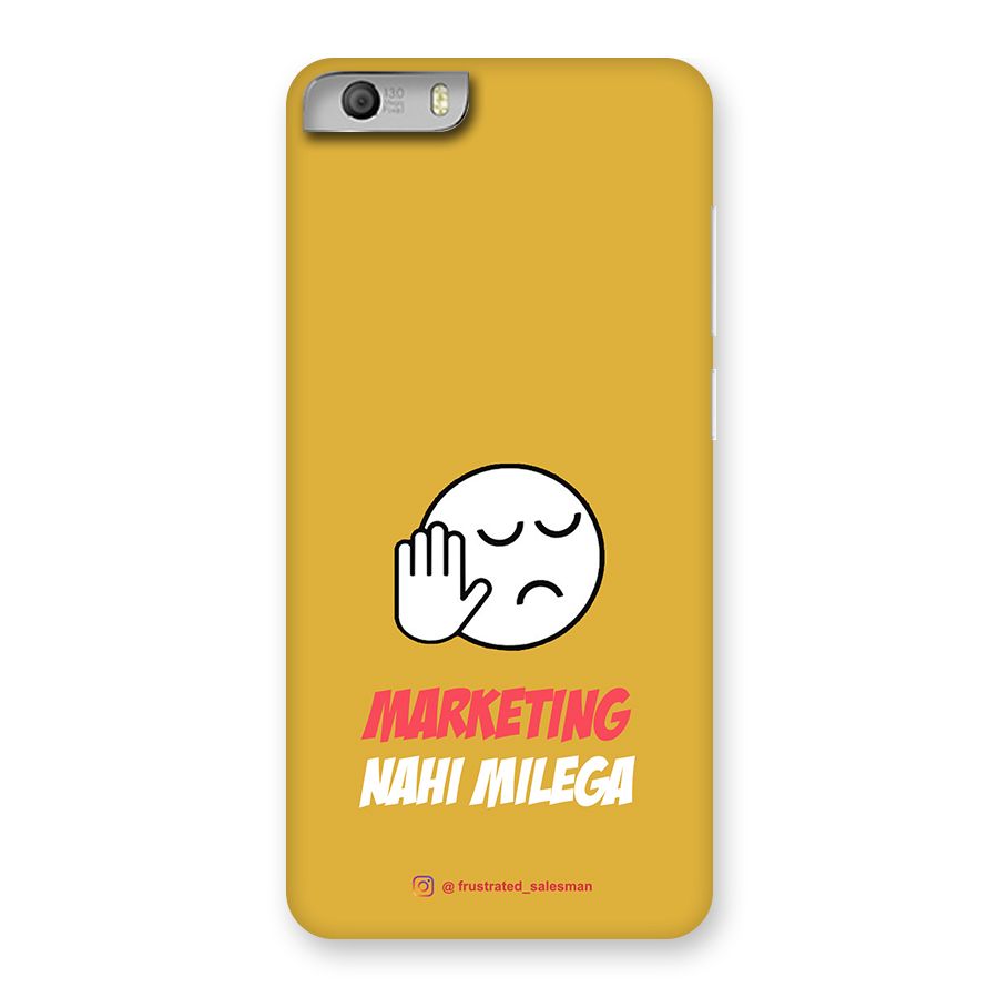 Marketing Nahi Milega Mustard Yellow Back Case for Micromax Canvas Knight 2