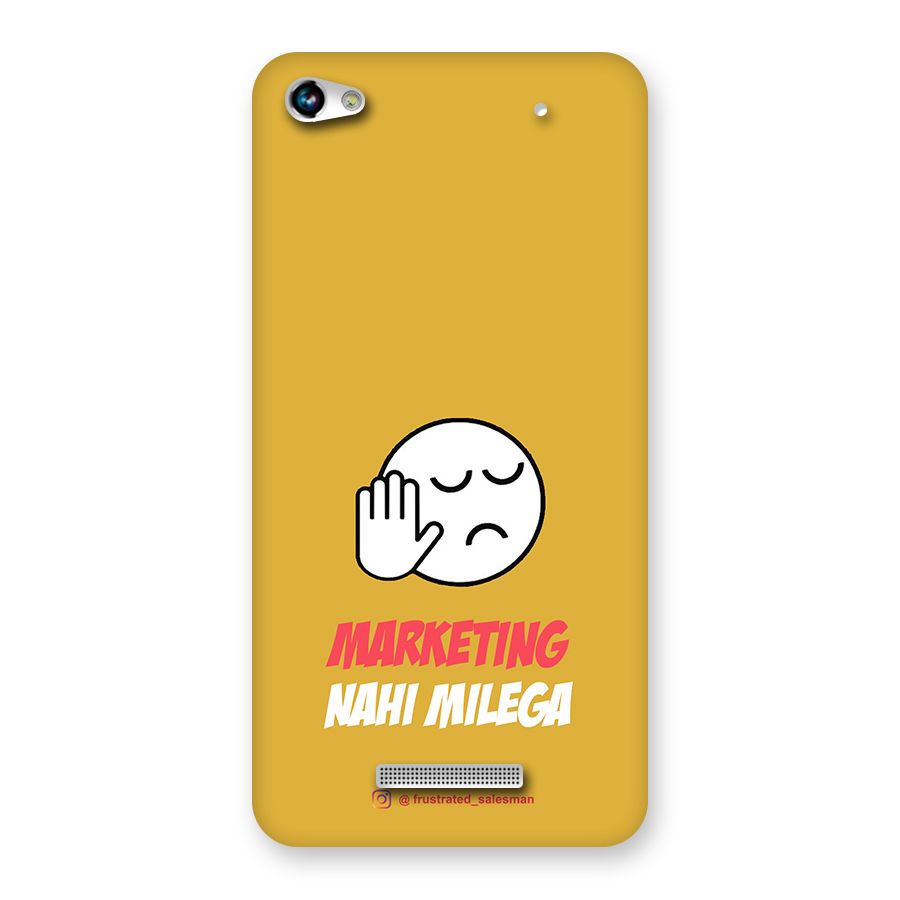 Marketing Nahi Milega Mustard Yellow Back Case for Micromax Hue 2