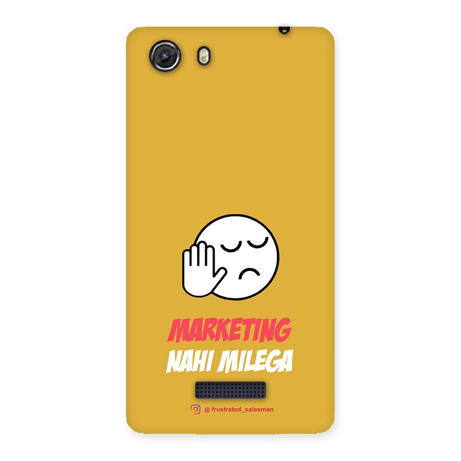 Marketing Nahi Milega Mustard Yellow Back Case for Micromax Unite 3
