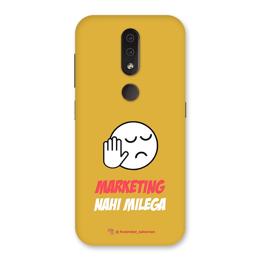 Marketing Nahi Milega Mustard Yellow Back Case for Nokia 4.2