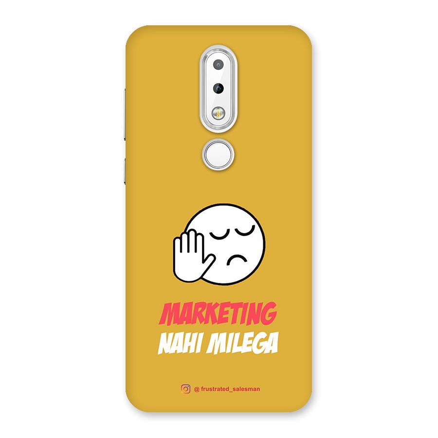 Marketing Nahi Milega Mustard Yellow Back Case for Nokia 6.1 Plus