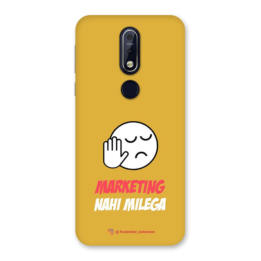 Marketing Nahi Milega Mustard Yellow Back Case for Nokia 7.1