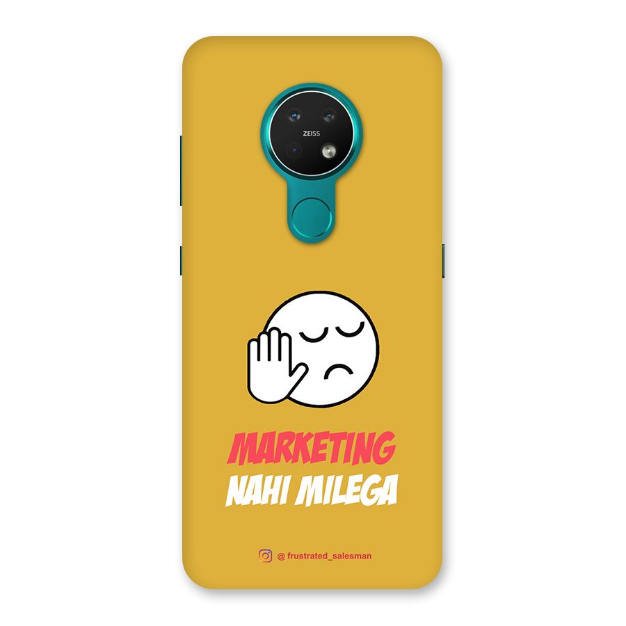 Marketing Nahi Milega Mustard Yellow Back Case for Nokia 7.2