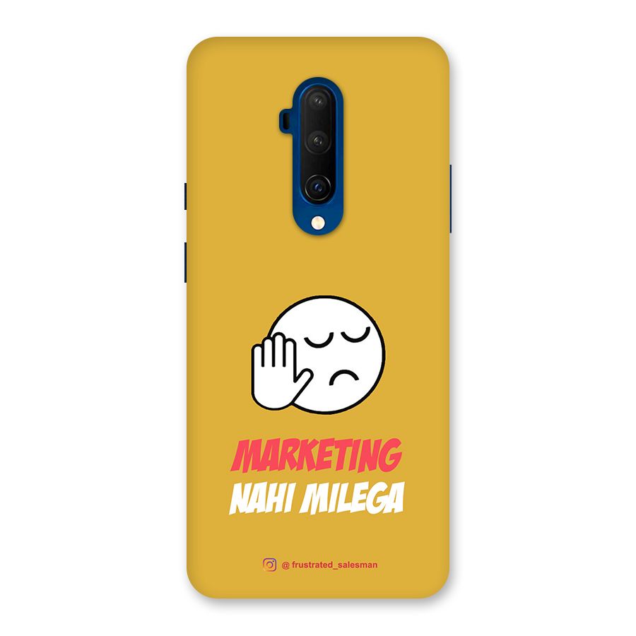 Marketing Nahi Milega Mustard Yellow Back Case for OnePlus 7T Pro