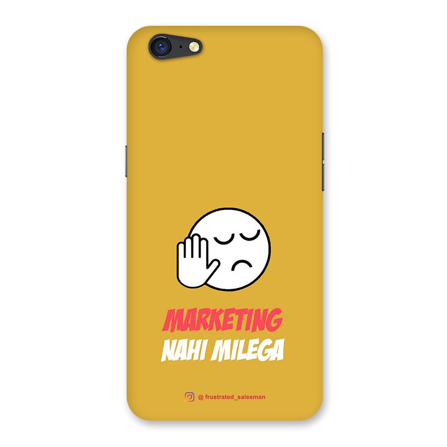 Marketing Nahi Milega Mustard Yellow Back Case for Oppo A71