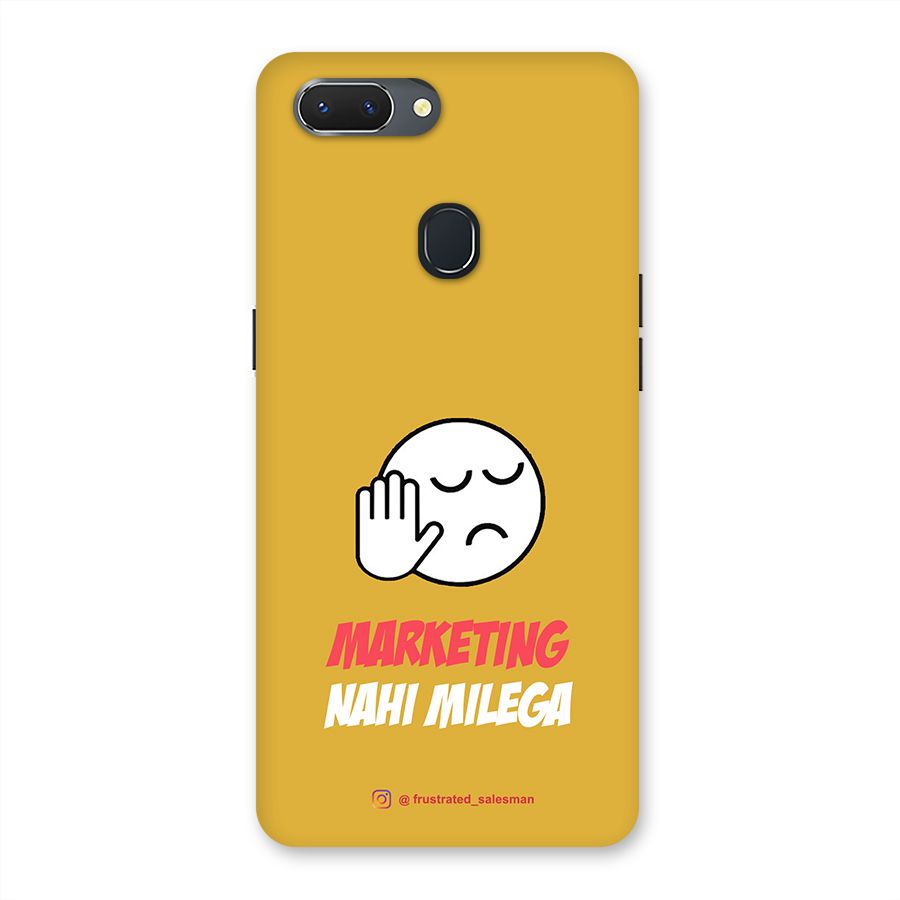 Marketing Nahi Milega Mustard Yellow Back Case for Oppo Realme 2