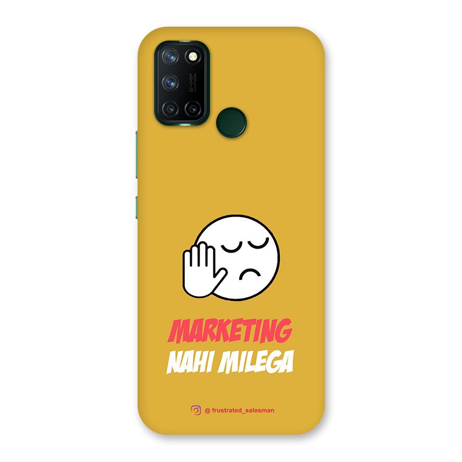 Marketing Nahi Milega Mustard Yellow Back Case for Realme 7i