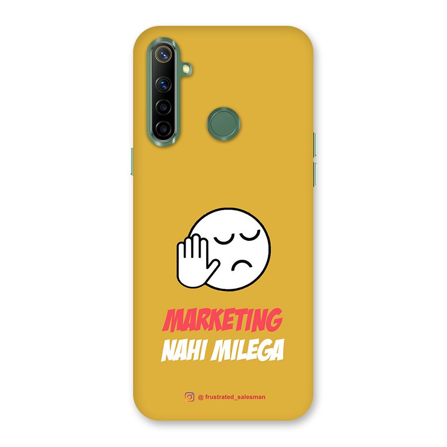 Marketing Nahi Milega Mustard Yellow Back Case for Realme Narzo 10