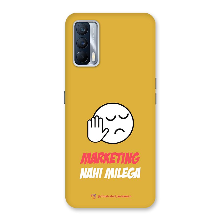 Marketing Nahi Milega Mustard Yellow Back Case for Realme X7