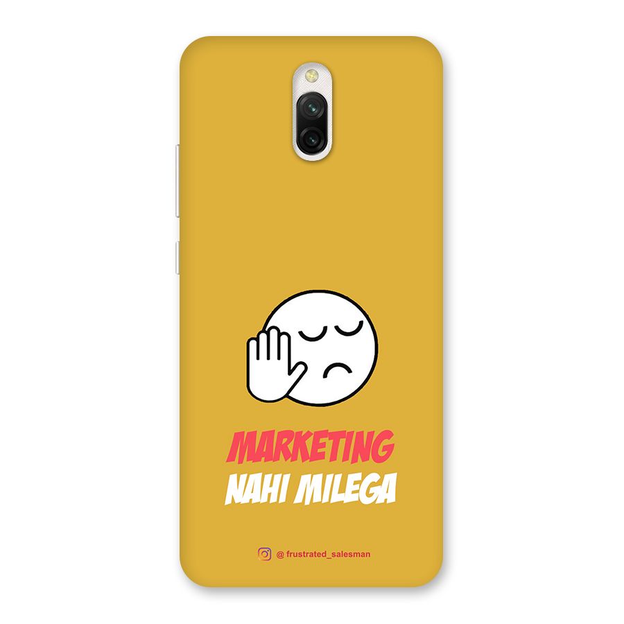 Marketing Nahi Milega Mustard Yellow Back Case for Redmi 8A Dual