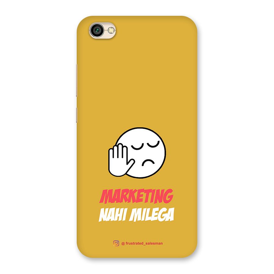 Marketing Nahi Milega Mustard Yellow Back Case for Redmi Y1 Lite