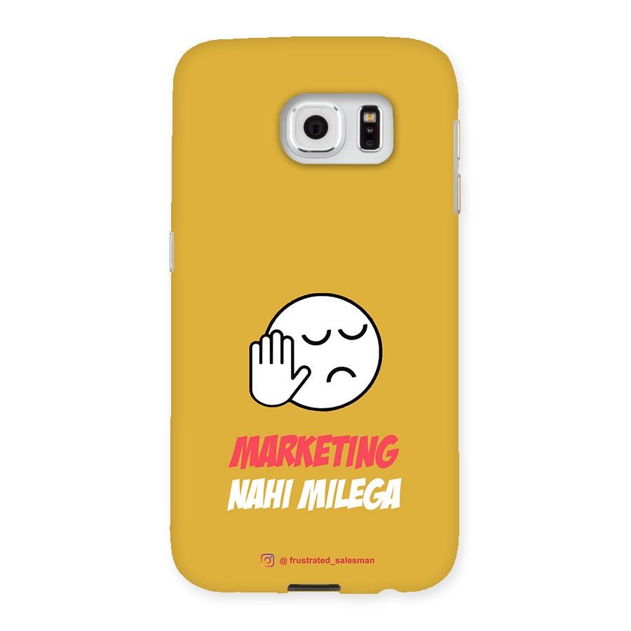 Marketing Nahi Milega Mustard Yellow Back Case for Samsung Galaxy S6