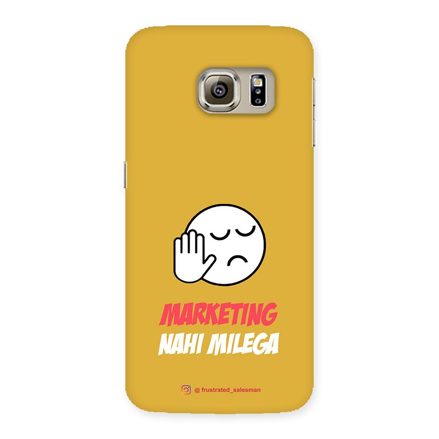 Marketing Nahi Milega Mustard Yellow Back Case for Samsung Galaxy S6 Edge Plus